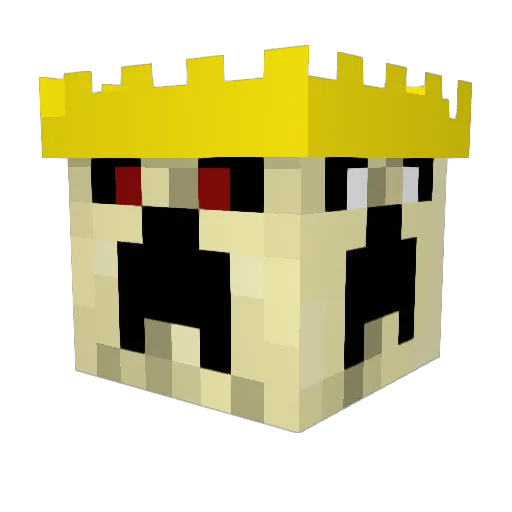 Anxulite Minecraft avatar head, 3D render