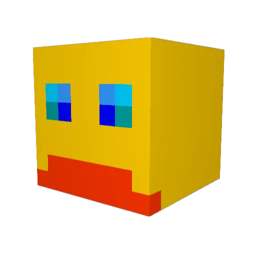 AnyAmounts Minecraft avatar head, 3D render
