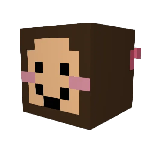 AnyBasicBerry Minecraft avatar head, 3D render