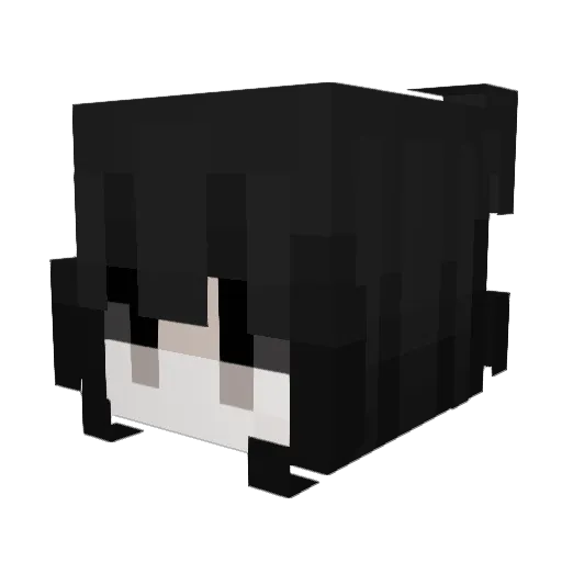 AnyaAnarchy Minecraft avatar head, 3D render