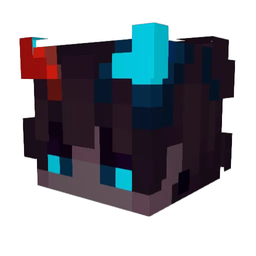 Anyain Minecraft avatar head, 3D render
