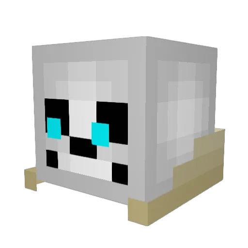 Anyanhh Minecraft avatar head, 3D render
