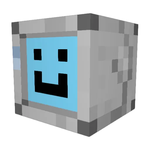 Anythick Minecraft avatar head, 3D render