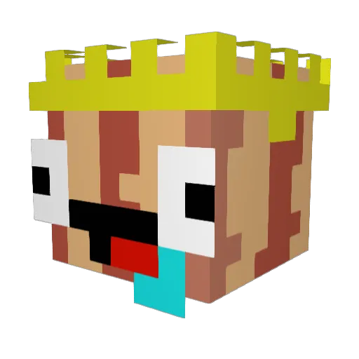 AnythingBac0n Minecraft avatar head, 3D render