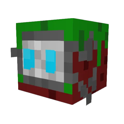 AnythingOKok Minecraft avatar head, 3D render