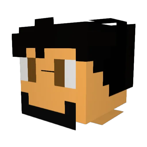 Anythinker_43 Minecraft avatar head, 3D render