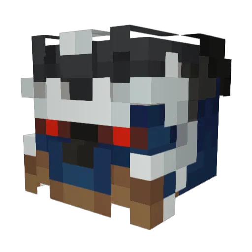 Anyven Minecraft avatar head, 3D render