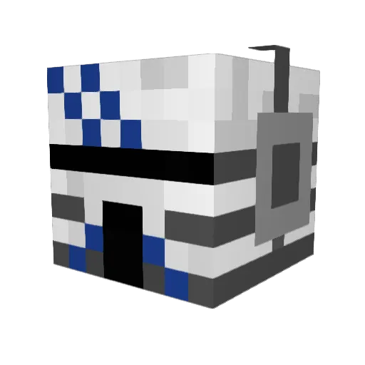 Anywaze Minecraft avatar head, 3D render
