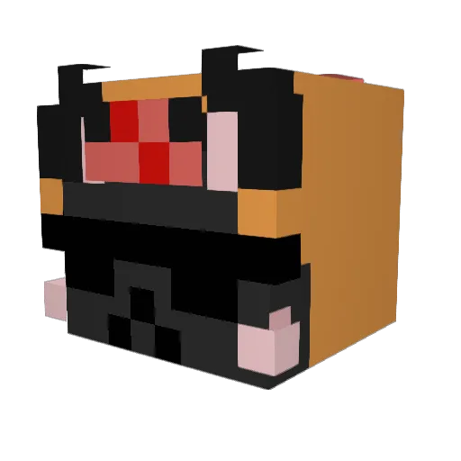 Anz_The_Great Minecraft avatar head, 3D render