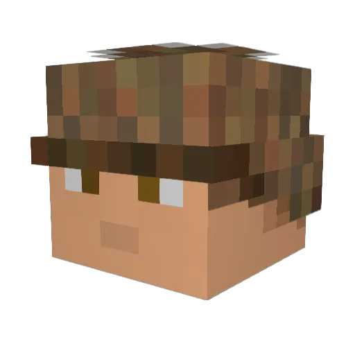 Anza365 Minecraft avatar head, 3D render