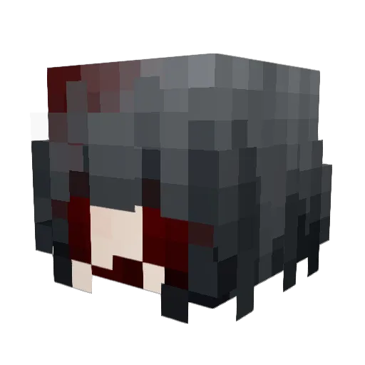 Anzhitian Minecraft avatar head, 3D render