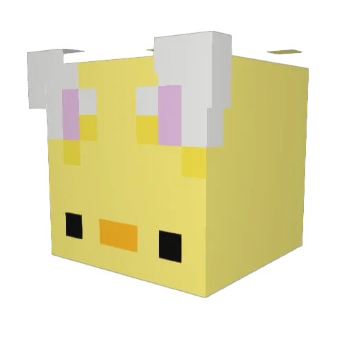 AnzoAnzi Minecraft avatar head, 3D render