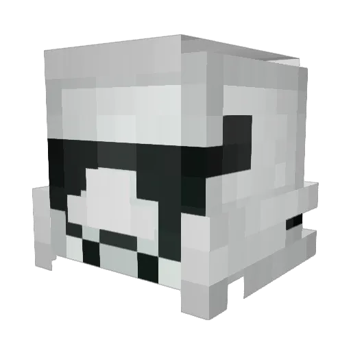 Anzoy Minecraft avatar head, 3D render
