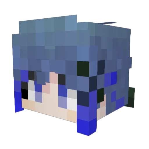AoF_FFF Minecraft avatar head, 3D render