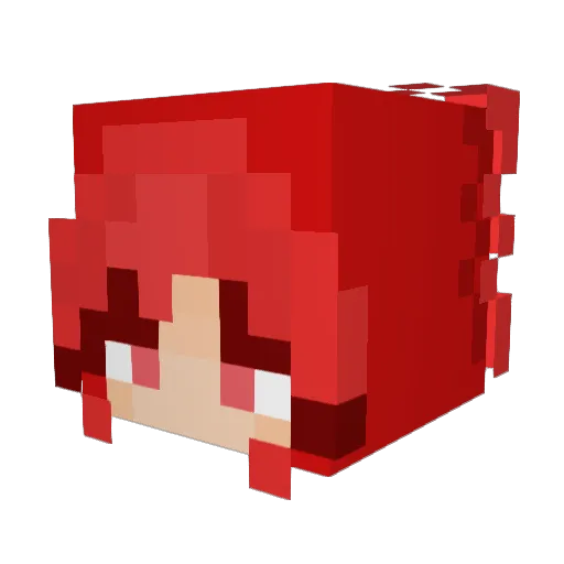 AoFar Minecraft avatar head, 3D render