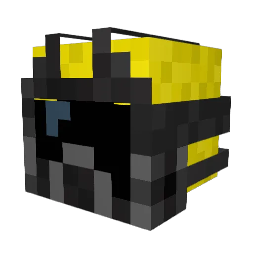 AoM_VIRUS Minecraft avatar head, 3D render