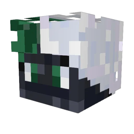 AoSiTa Minecraft avatar head, 3D render