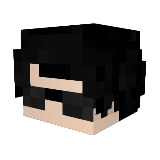 Aoao_1007 Minecraft avatar head, 3D render