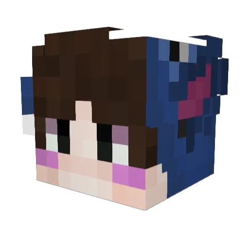 Aochan072 Minecraft avatar head, 3D render
