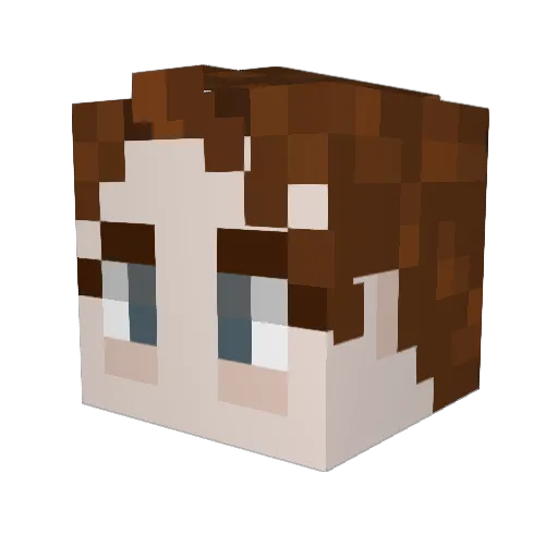 Aodrei Minecraft avatar head, 3D render