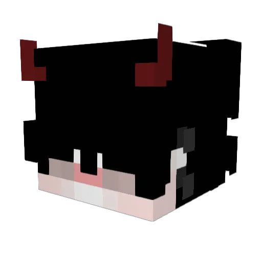 Aoens_ Minecraft avatar head, 3D render