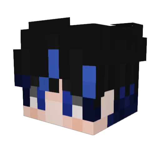 AofEdits Minecraft avatar head, 3D render