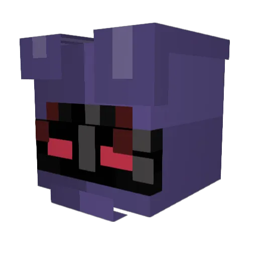 AoiGLOW Minecraft avatar head, 3D render