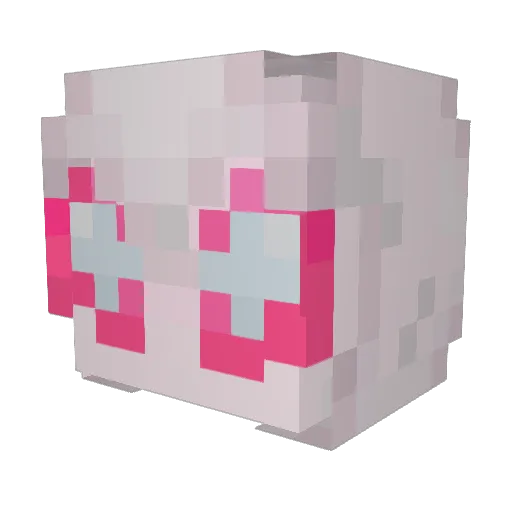 AoiKitsu Minecraft avatar head, 3D render