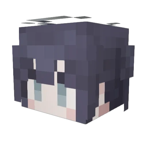 AoiSoraa Minecraft avatar head, 3D render