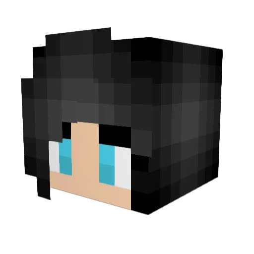 AoideAnthousa Minecraft avatar head, 3D render