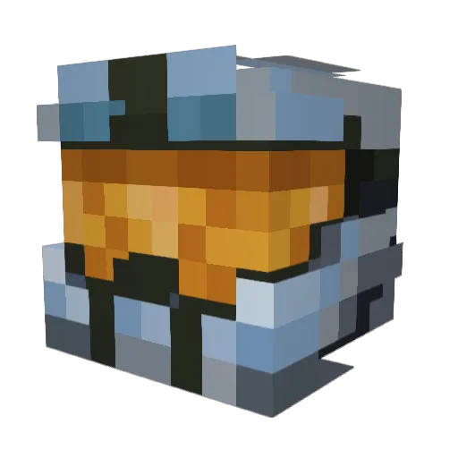 Aojashin Minecraft avatar head, 3D render