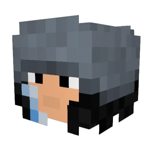 Aokiji__ Minecraft avatar head, 3D render