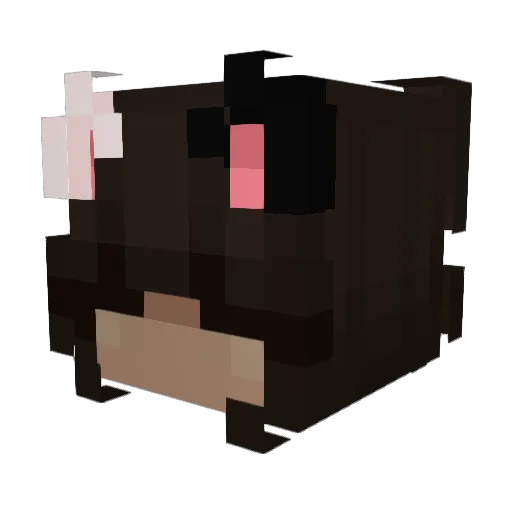 AomineMX Minecraft avatar head, 3D render