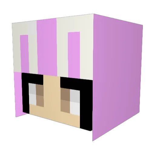 AommyG Minecraft avatar head, 3D render