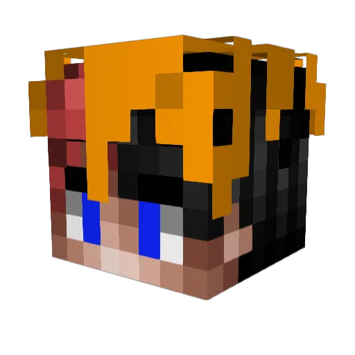 AonTR Minecraft avatar head, 3D render