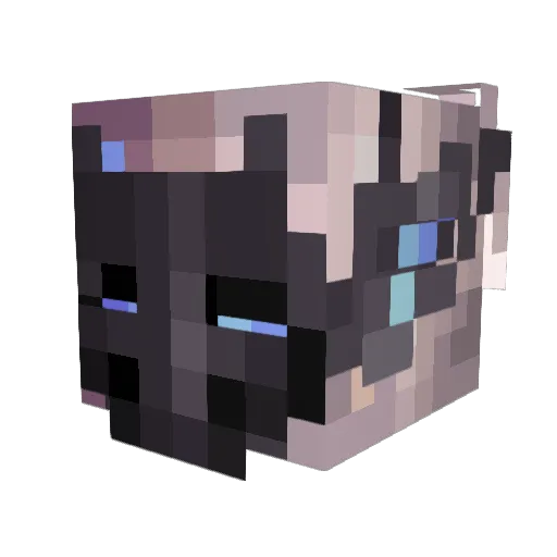 Aonvaa Minecraft avatar head, 3D render
