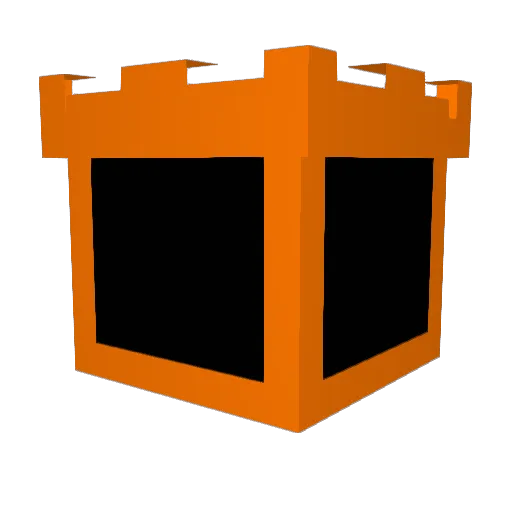 Aoot Minecraft avatar head, 3D render