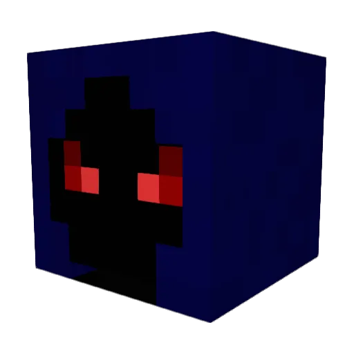 Aoshlma Minecraft avatar head, 3D render
