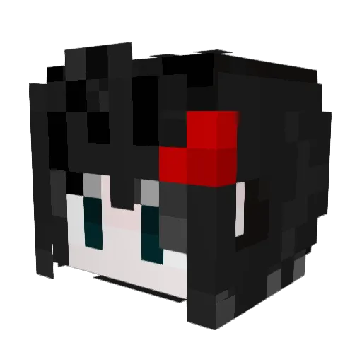 Aotaa_v Minecraft avatar head, 3D render