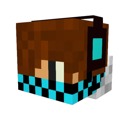ApExViPeR14 Minecraft avatar head, 3D render