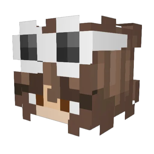 ApExaS Minecraft avatar head, 3D render