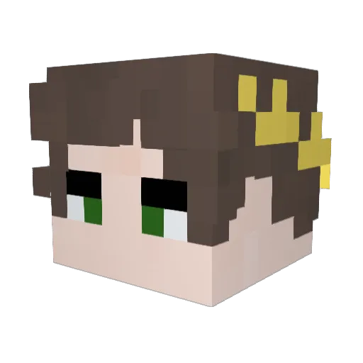 ApH111 Minecraft avatar head, 3D render