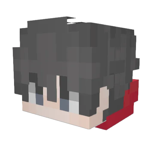 ApTypKa Minecraft avatar head, 3D render