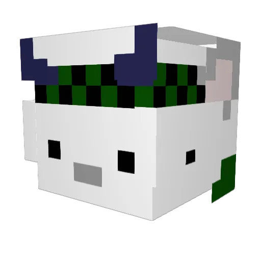 Apa0112 Minecraft avatar head, 3D render