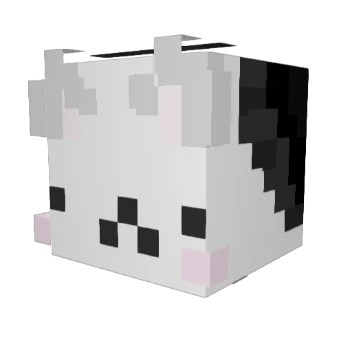 Apa11o Minecraft avatar head, 3D render