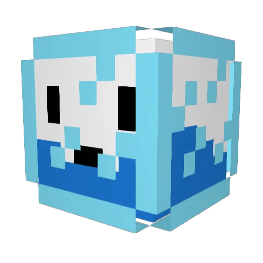 ApaPlataMaaaaa Minecraft avatar head, 3D render