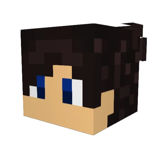 Apabuly27 Minecraft avatar head, 3D render