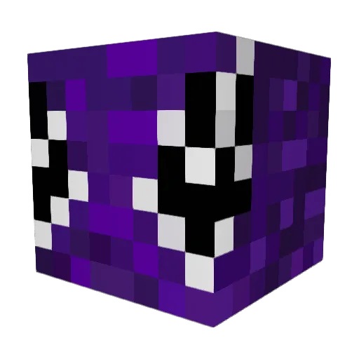Apacar Minecraft avatar head, 3D render