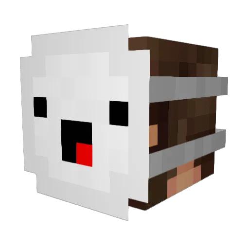 Apache207 Minecraft avatar head, 3D render