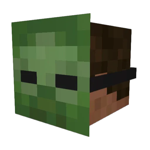 ApacheGH Minecraft avatar head, 3D render